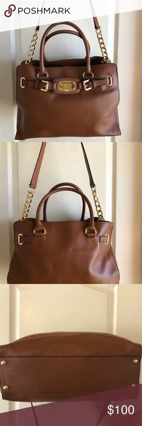 michael kors hamilton large soft leather|hamilton large leather handbags.